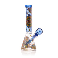 Mandala Myriad 10" Light Blue Mini Beaker Bong
