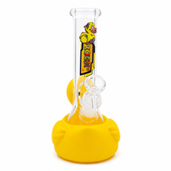 Rock Glass SunnyQuack – Yellow Duck-Shaped Glass Bong - Discreet Smoker