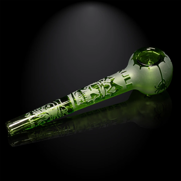 Skull Emperor 6.5” Handpipe, Green