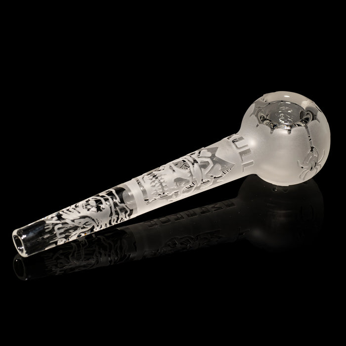 Skull Emperor 6.5” Handpipe, Clear
