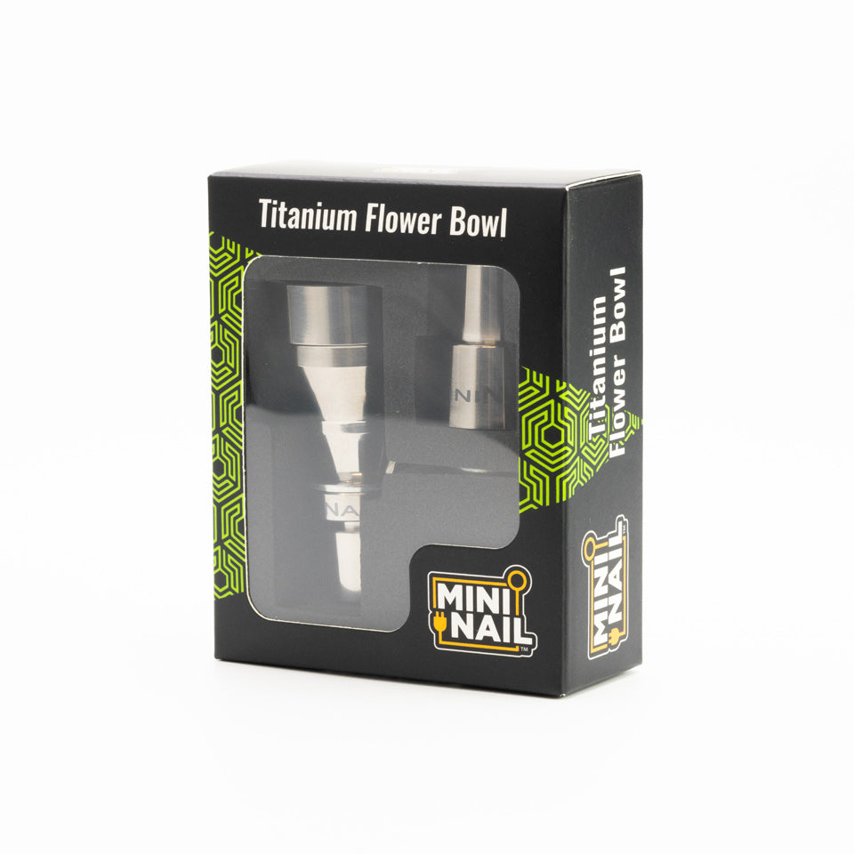 Titanium Flower Bowl - Discreet Smoker