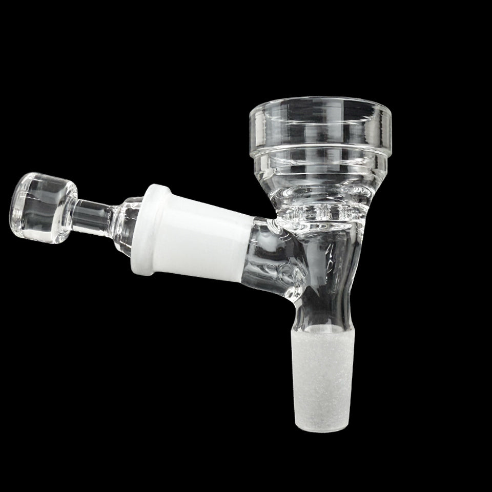 Glass Flower Bowl with Pass-Through Carb