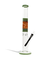 18 Inch 7mm Thick Straight Water Pipe with Swirled Color - Discreet Smoker