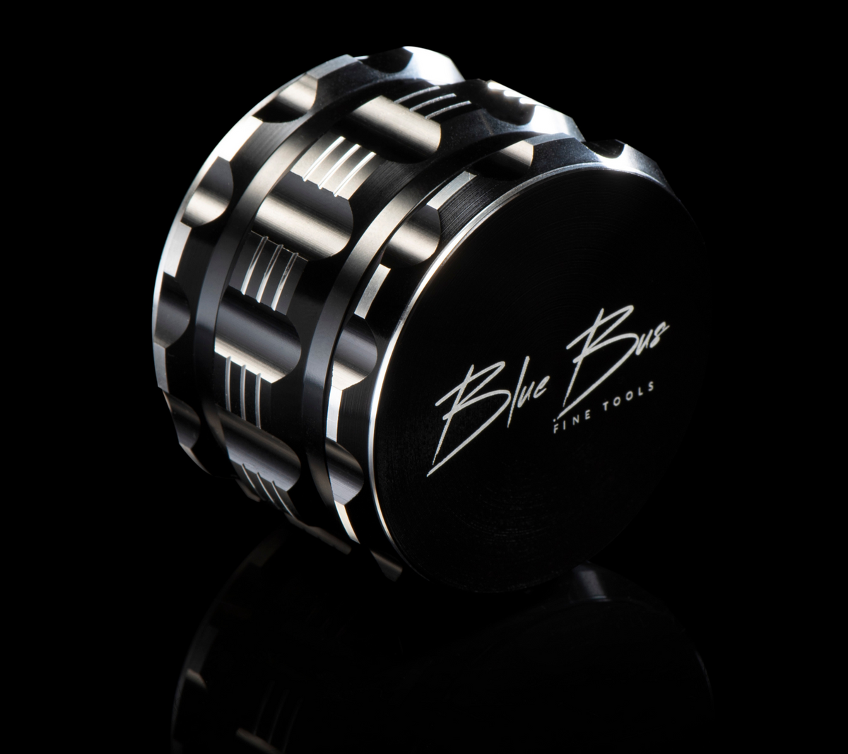 M1 Aluminum herb Grinder 2.5 Inch Black - Discreet Smoker