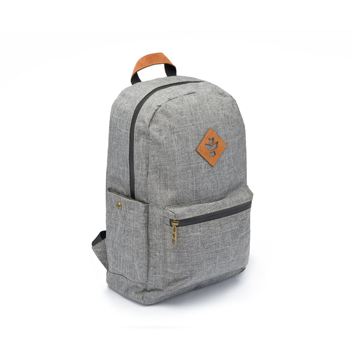 Revelry Explorer - Smell Proof Backpack, Crosshatch Grey
