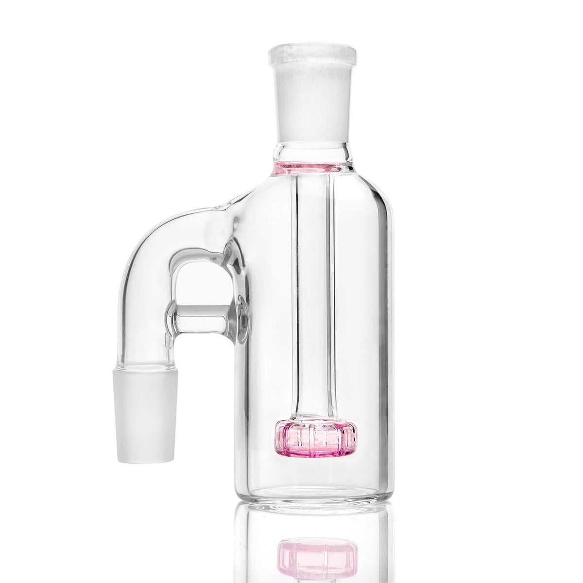 18mm 90 degree Ash Catcher Pink - Discreet Smoker