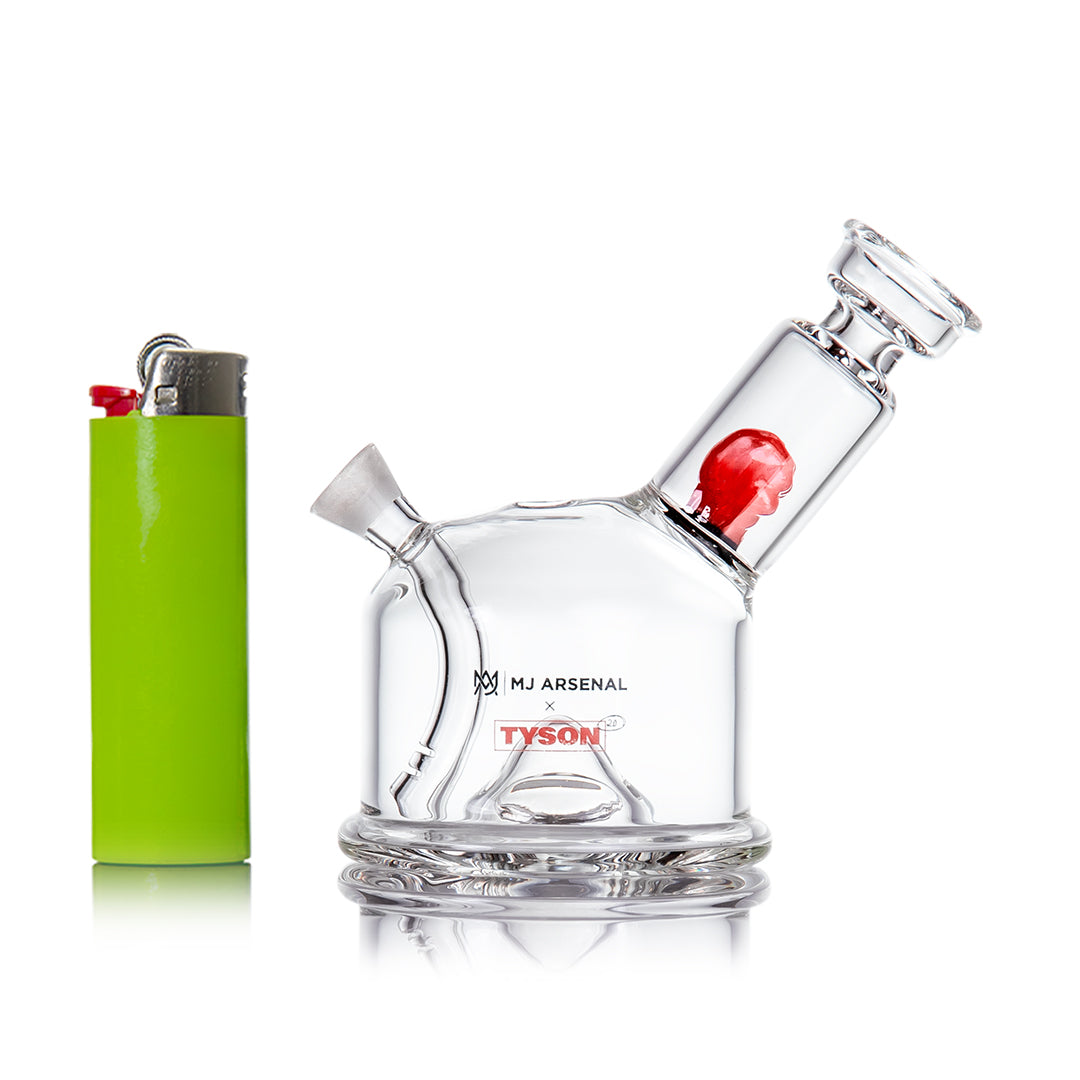 MJ Arsenal x Tyson 2.0 Punch-Out Bubbler - Discreet Smoker
