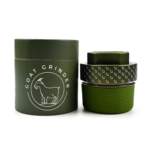 4 Piece Aluminum Herb Grinder | AITH v.I – OG - Repeat Pattern - Discreet Smoker