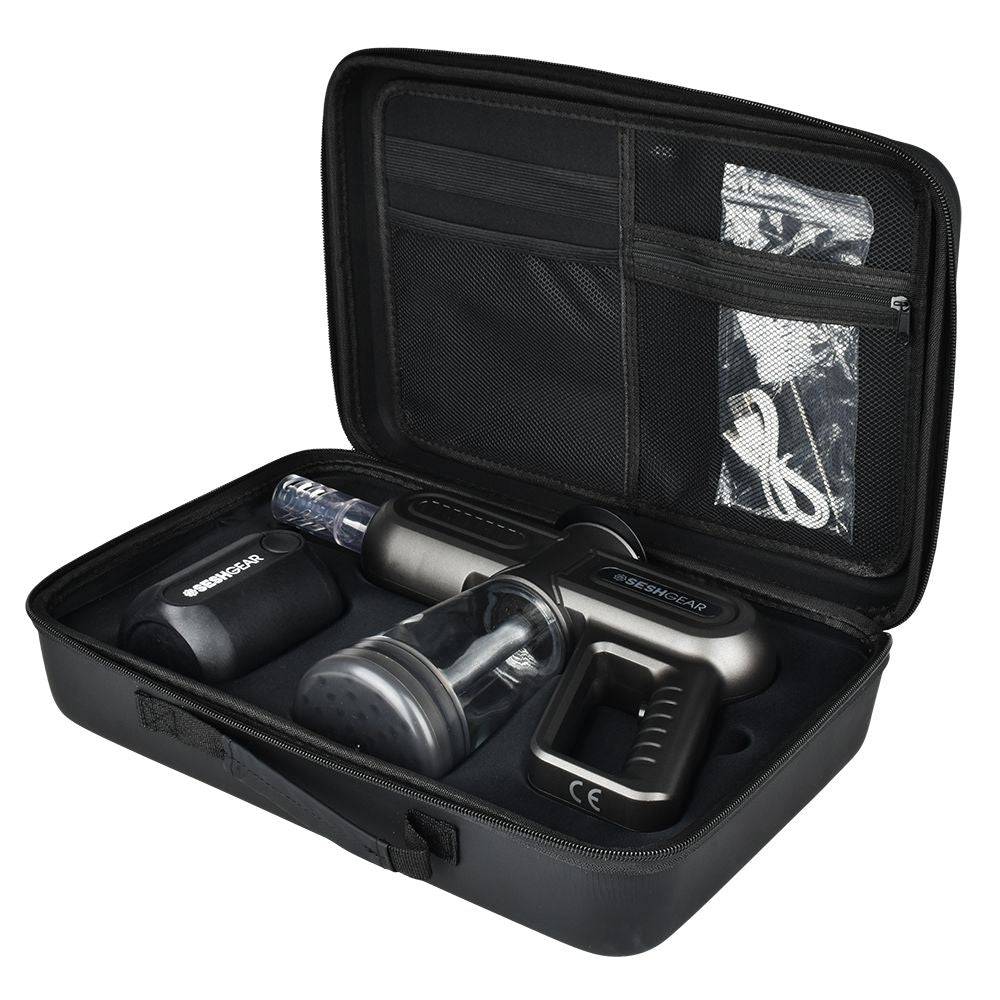 SeshGear Super Smoker Smoke Thrower Water Pipe - 1500mAh / Black - Discreet Smoker