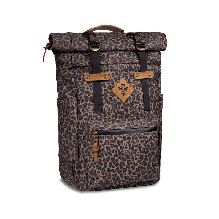 Revelry Drifter - Smell Proof Rolltop Backpack, Leopard