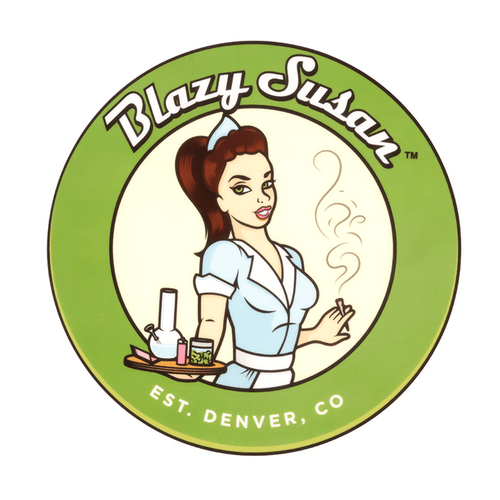 Blazy Susan 8"  Dab Pads, Green