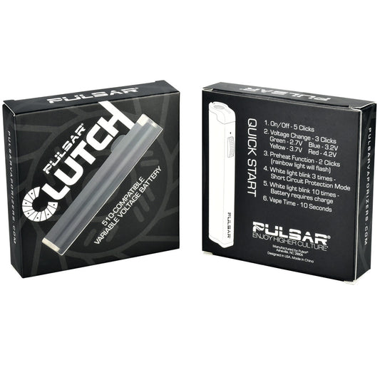 Pulsar Clutch 510 Variable Voltage Battery - Discreet Smoker