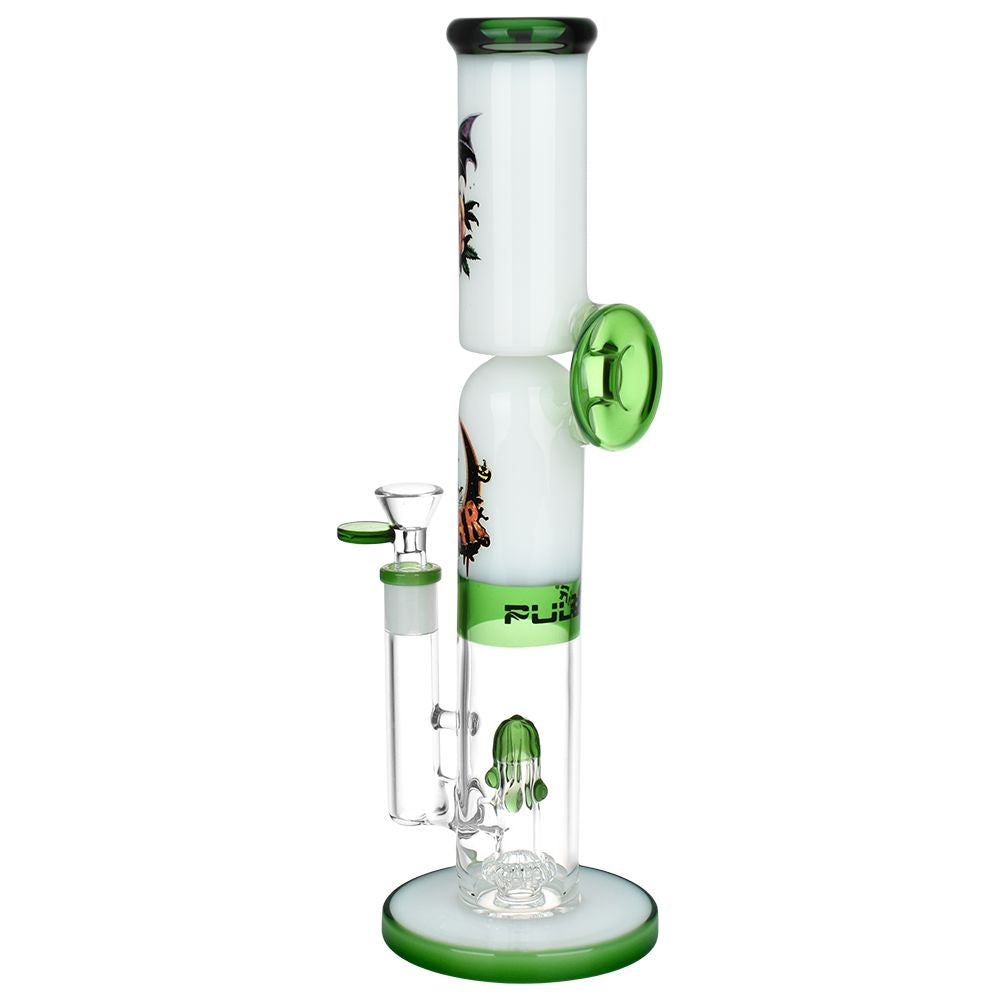 Pulsar Double Stacked Halloween Glass Water Pipe - 12.75" / 14mm F