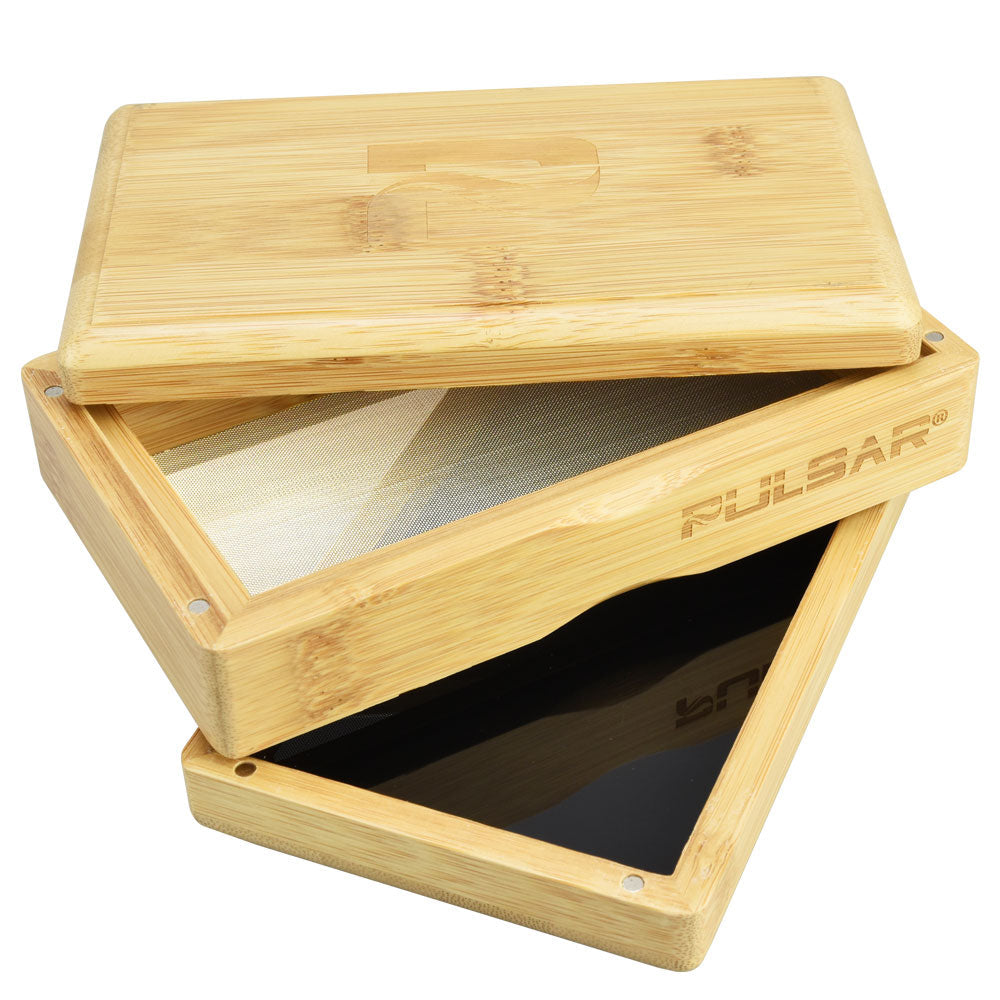 Pulsar Bamboo Sifter Box - Discreet Smoker