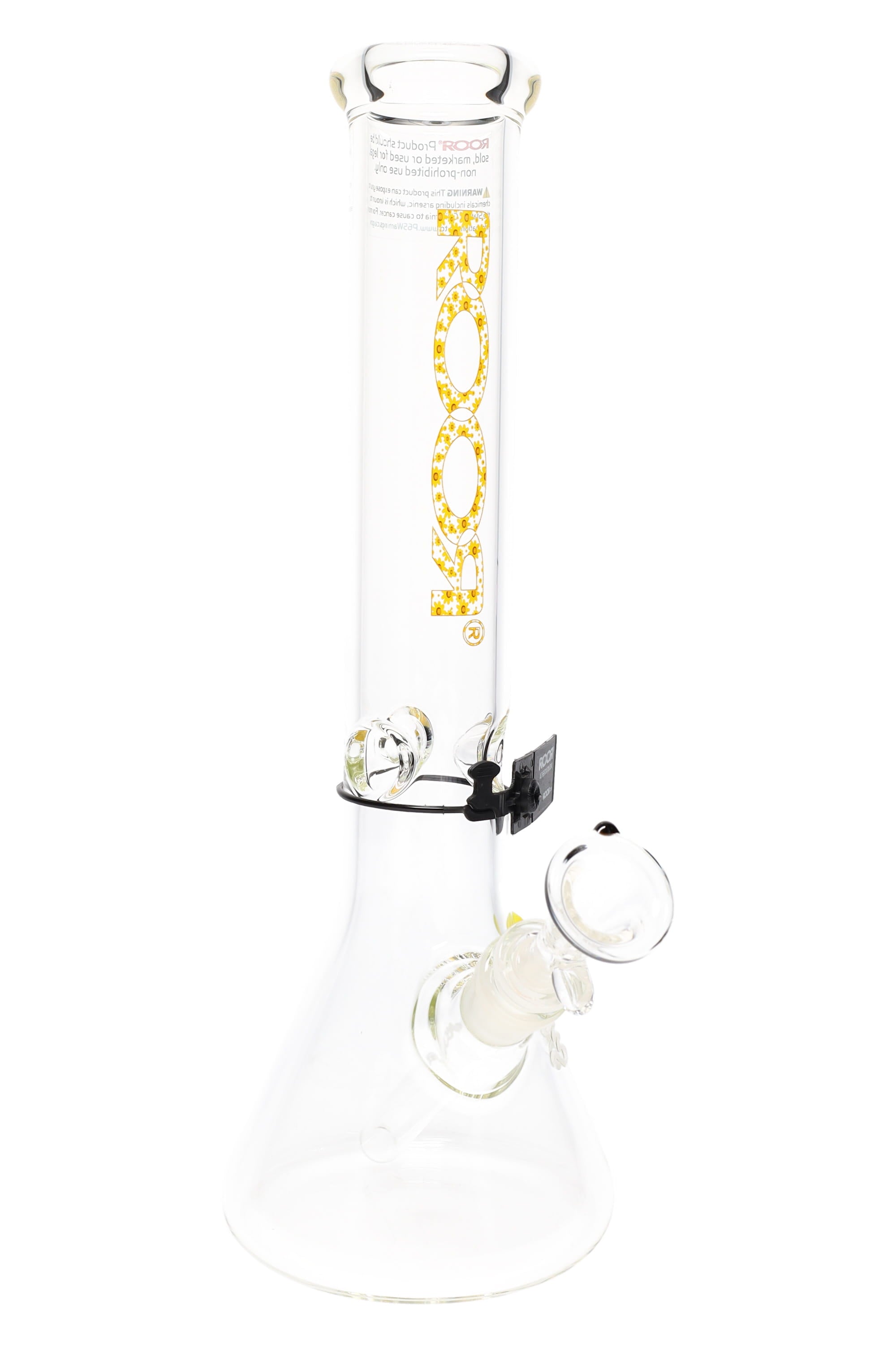 ROOR 5 mm Beaker Bong with Ice Pinch – Glass-on-Glass Classic - Discreet Smoker