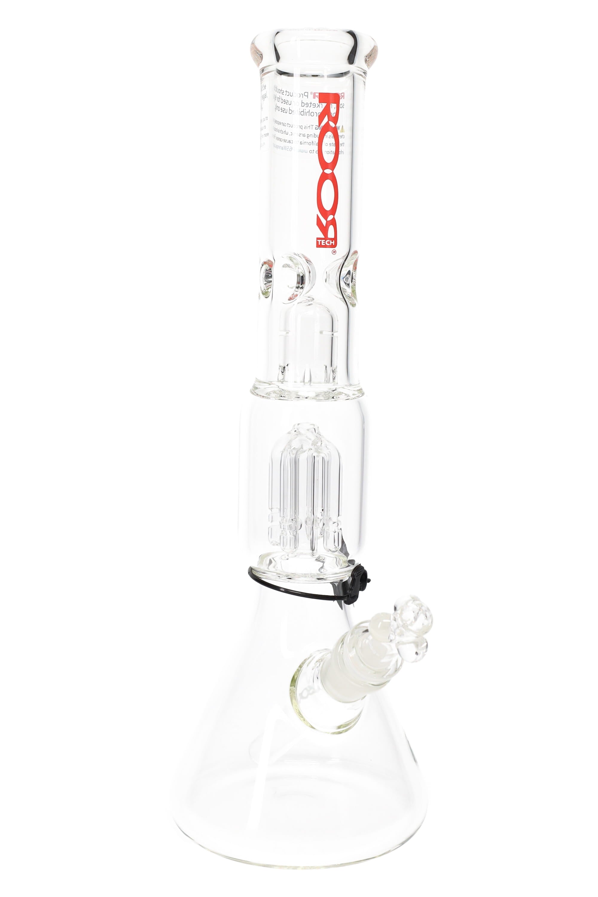 ROOR Tech 14″ Beaker Bong with Tree Perc – 5 mm Thick - Discreet Smoker