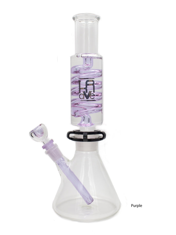 Krave Glass Laboratory Bong, Purple