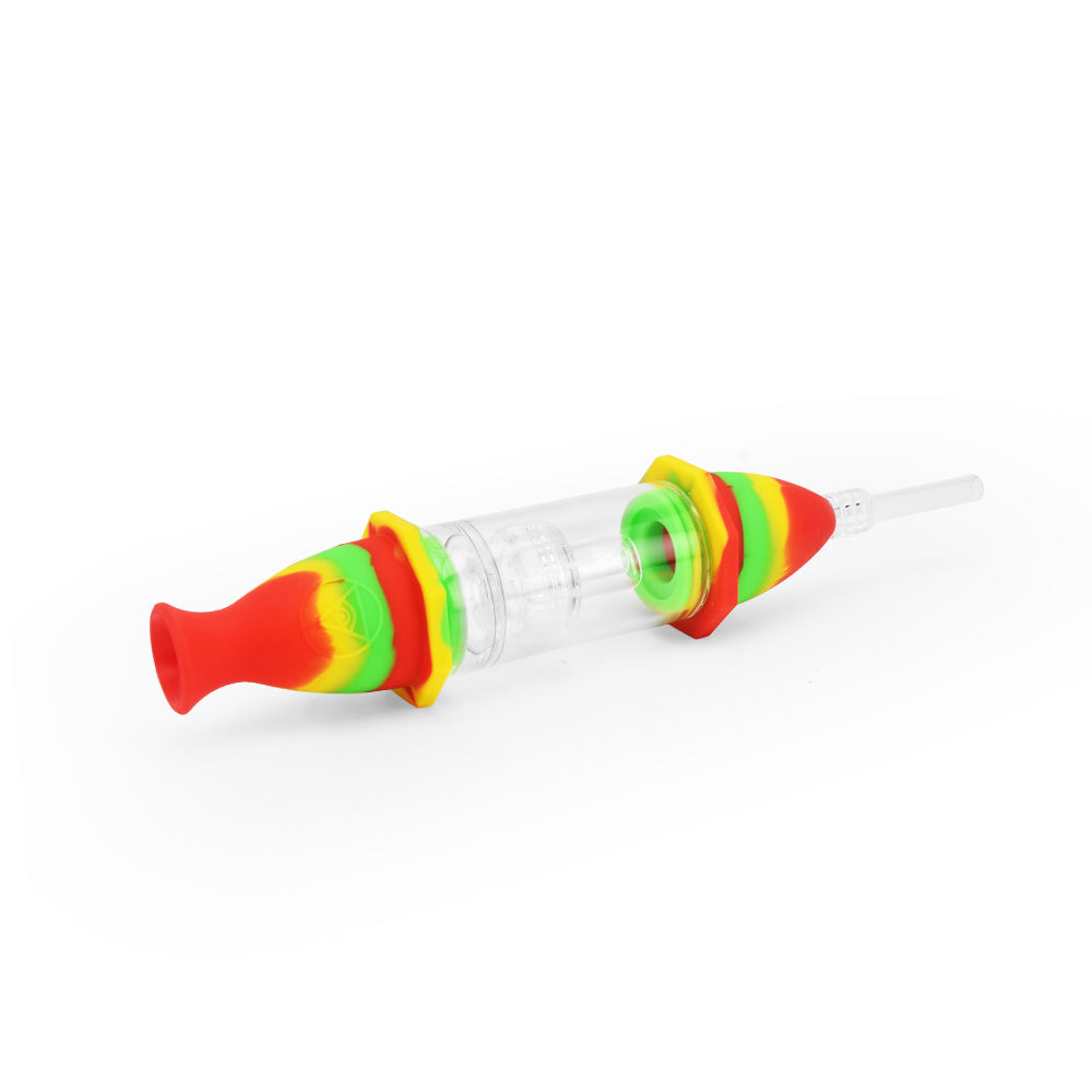 Ritual - 7'' Silicone Deluxe Nectar Collector - Rasta - Discreet Smoker