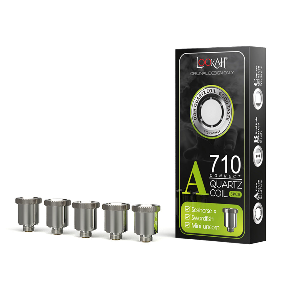 Lookah Seahorse X 710 Connect Quartz Coil | Dish - Discreet Smoker