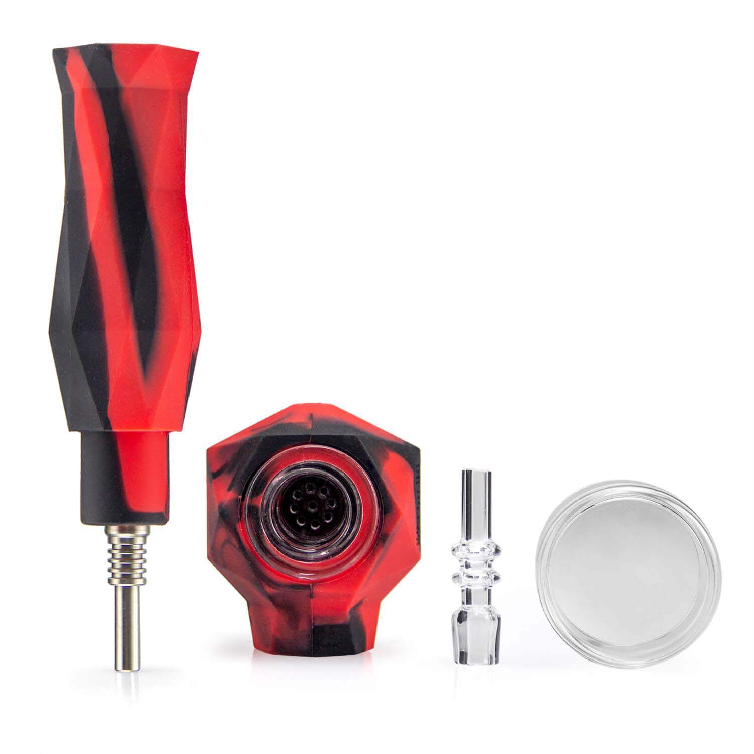 2-in-1 Silicone Honey Straw & Hand Pip - Discreet Smoker