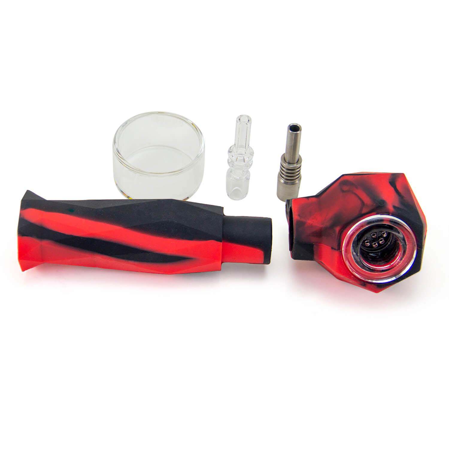 2-in-1 Silicone Honey Straw & Hand Pip - Discreet Smoker