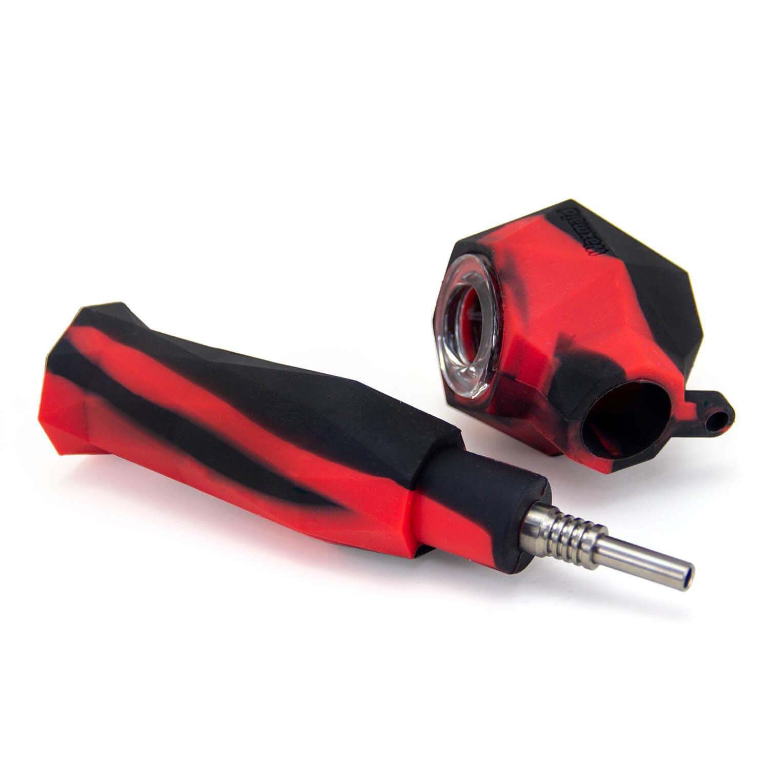 2-in-1 Silicone Honey Straw & Hand Pip - Discreet Smoker