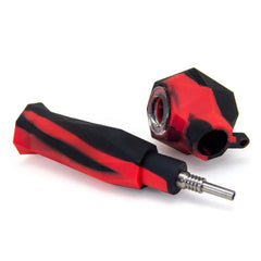 2-in-1 Silicone Honey Straw & Hand Pip - Discreet Smoker