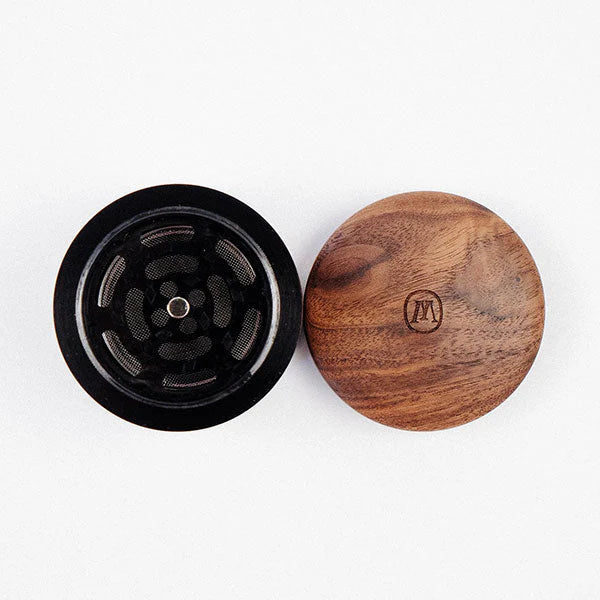 Marley Natural Grinder 4 Piece Small Black Walnut - Discreet Smoker