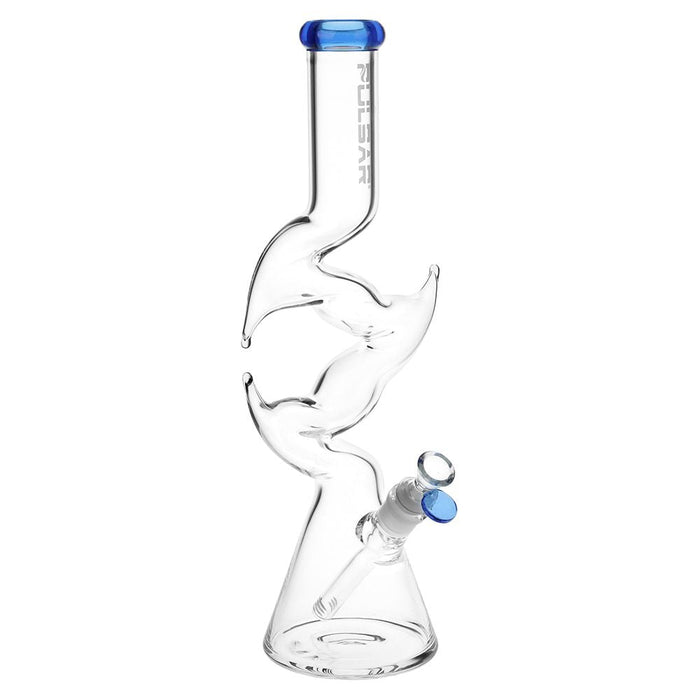 Pulsar Raptor Claw Glass Beaker Water Pipe | 15.5" | 14mm F, Blue