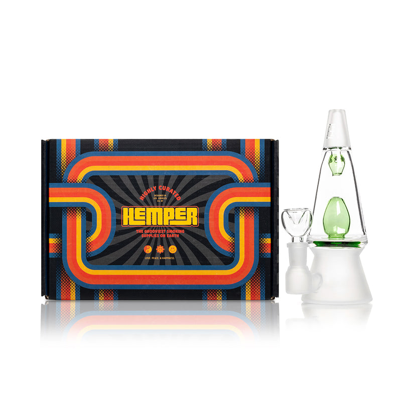 Hemper That 70's Lava Lamp Glass Bong – 7″ – 14.5 mm - Discreet Smoker