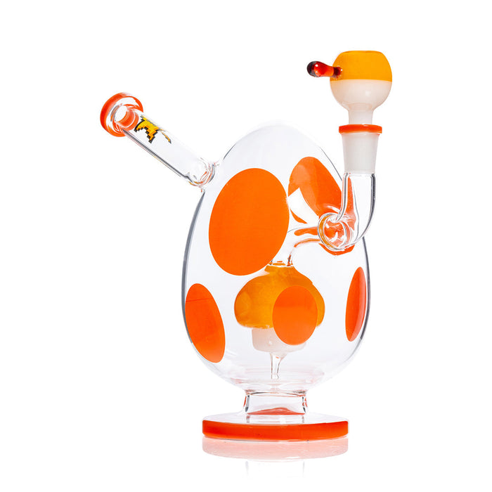 HEMPER - Spotted Egg XL Bong 9", Orange