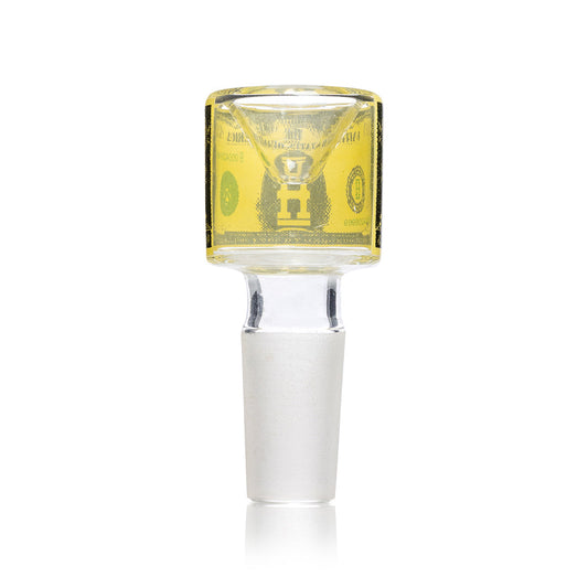 Dollar Glass Flower Bowl | 14mm Male Joint - Discreet Smoker