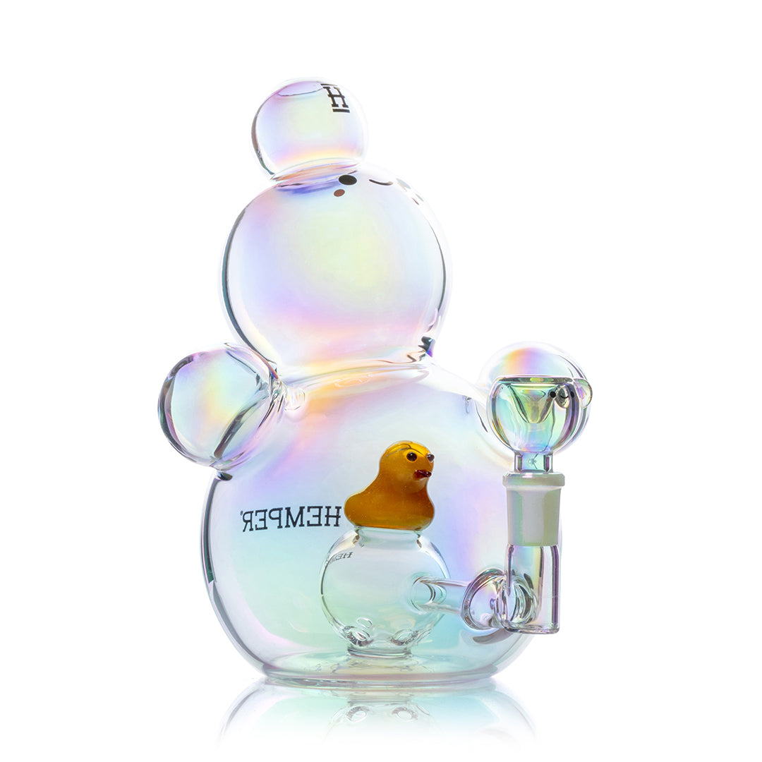 HEMPER- XL Bubble Bong 8" - Discreet Smoker