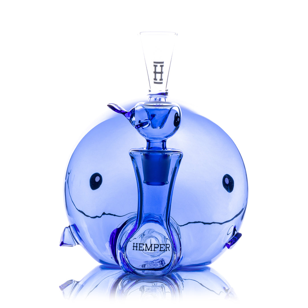 HEMPER- Blue Whale XL Bong 6.25" - Discreet Smoker
