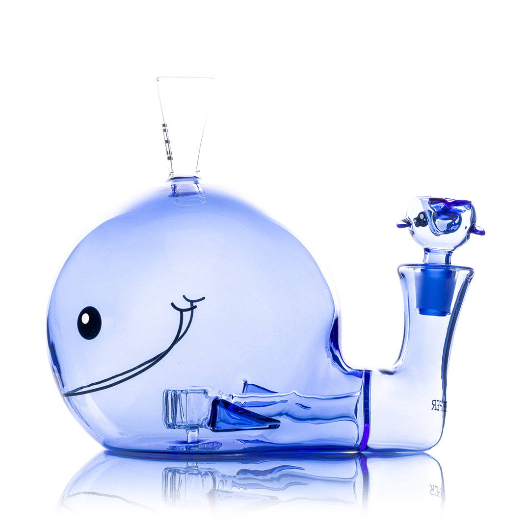 HEMPER- Blue Whale XL Bong 6.25" - Discreet Smoker
