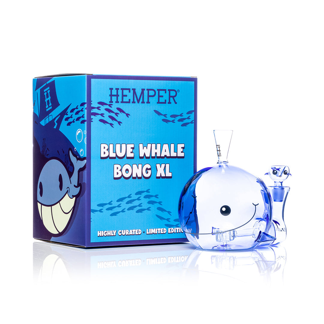 HEMPER- Blue Whale XL Bong 6.25" - Discreet Smoker