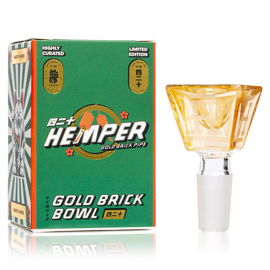 Gold Bar Flower Bowl - Discreet Smoker