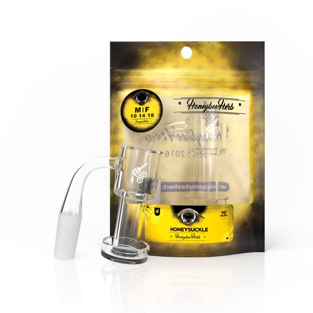 HONEYSUCKLE QUARTZ BANGER - 90° DEGREE | YL - Discreet Smoker
