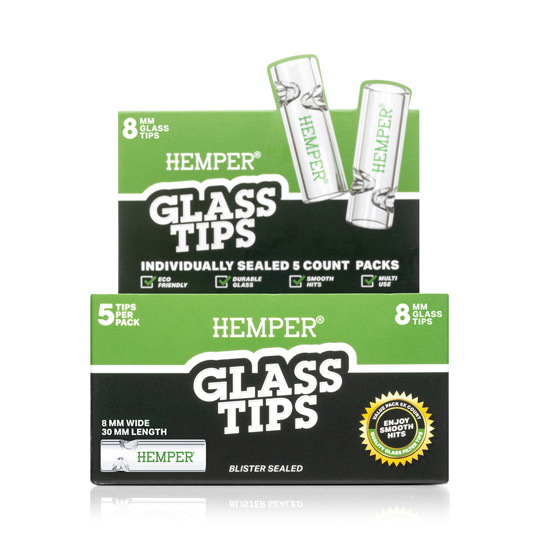 Glass Filter Tips 8mm | Display - Discreet Smoker
