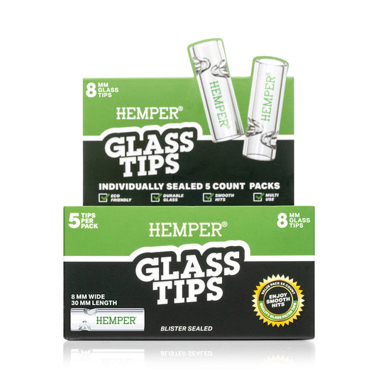 Glass Filter Tips 8mm | Display - Discreet Smoker