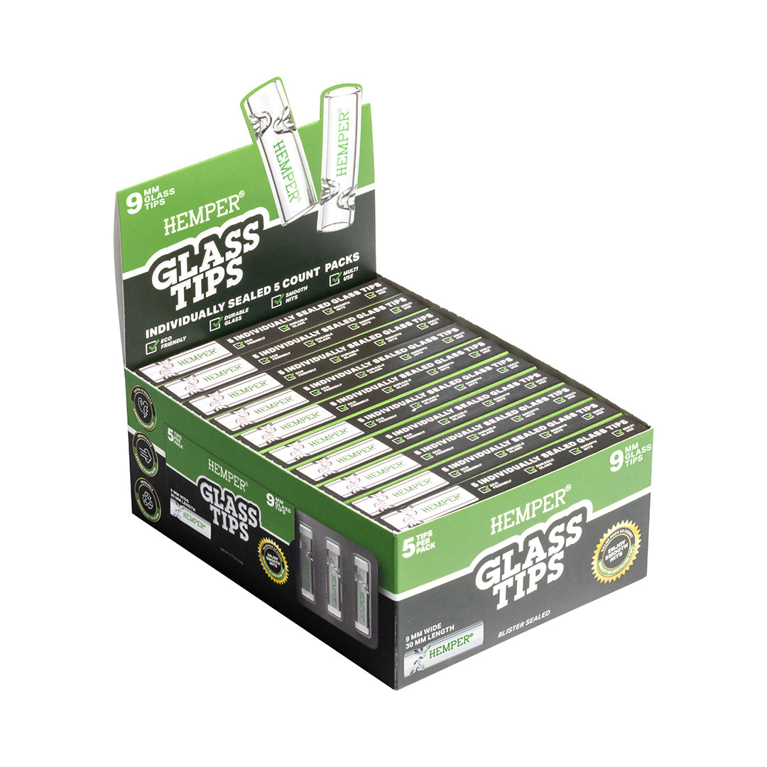 Glass Filter Tips 9mm | Display - Discreet Smoker