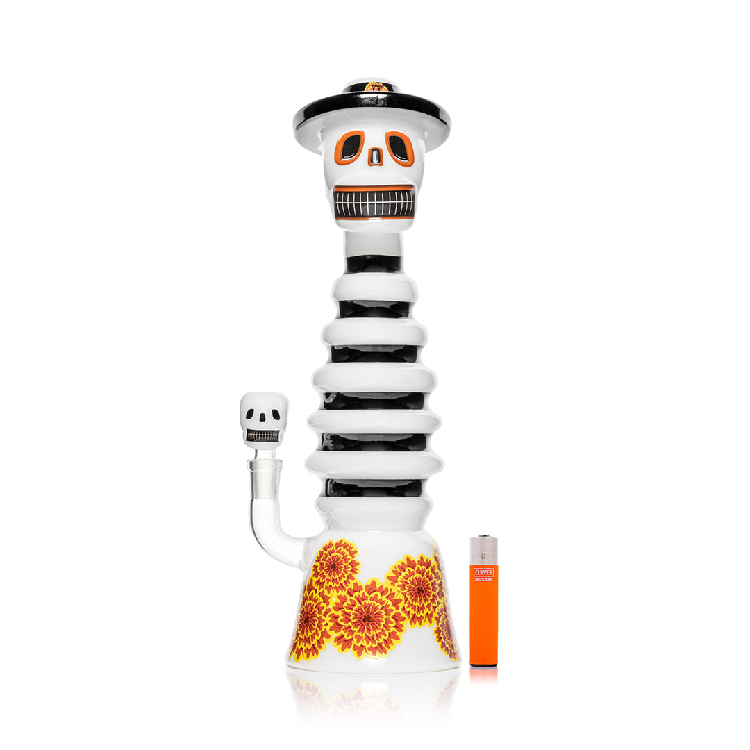 Dia De Los Muertos XL Bong 13.2" - Discreet Smoker