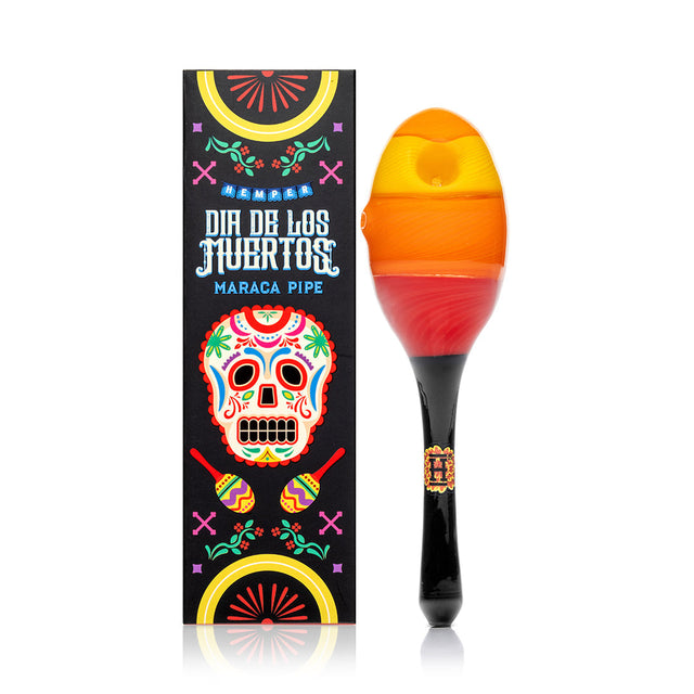 Dia De Los Muertos Maraca Hand Pipe - Discreet Smoker