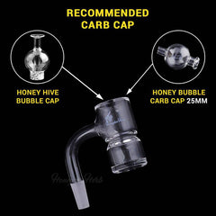 HONEY BEVEL SPLASH BUCKET - 90° DEGREE | BL - Discreet Smoker