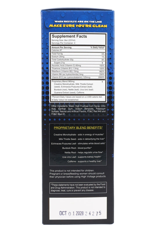 High Voltage Detox Drink – 32 oz (2×16 oz) – Choose Flavor