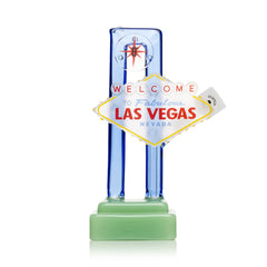Las Vegas Sign Glass Bong - Discreet Smoker