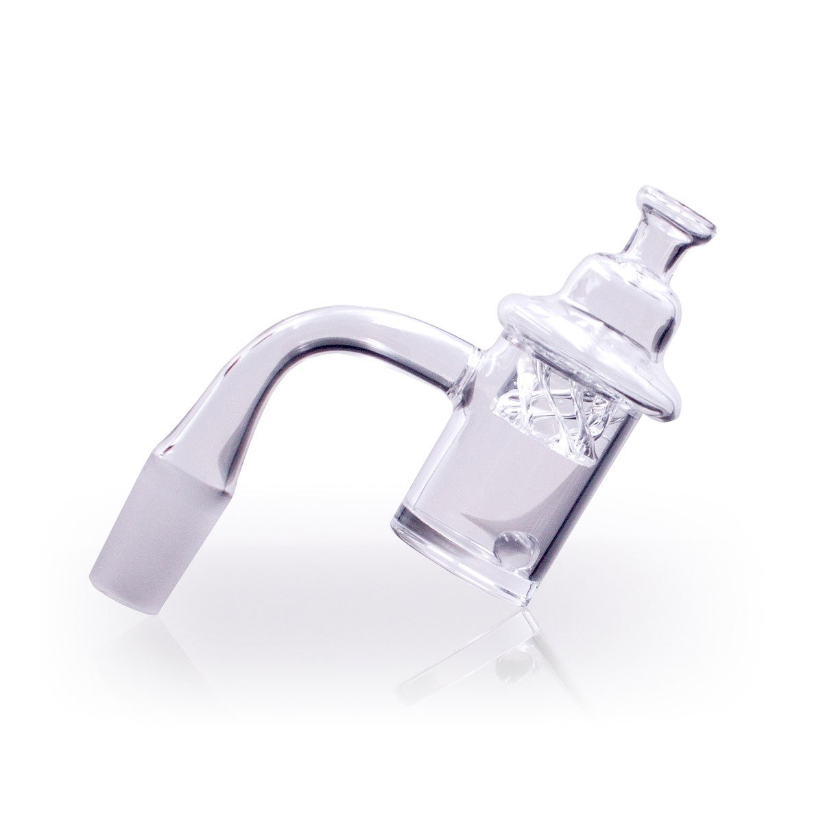 Quartz Banger Set with Spinning Carb Cap and Terp Pearls - Discreet Smoker