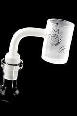 Quartz 14.5 mm Male 90° Frosted Flat-Top Banger – Etched Designs