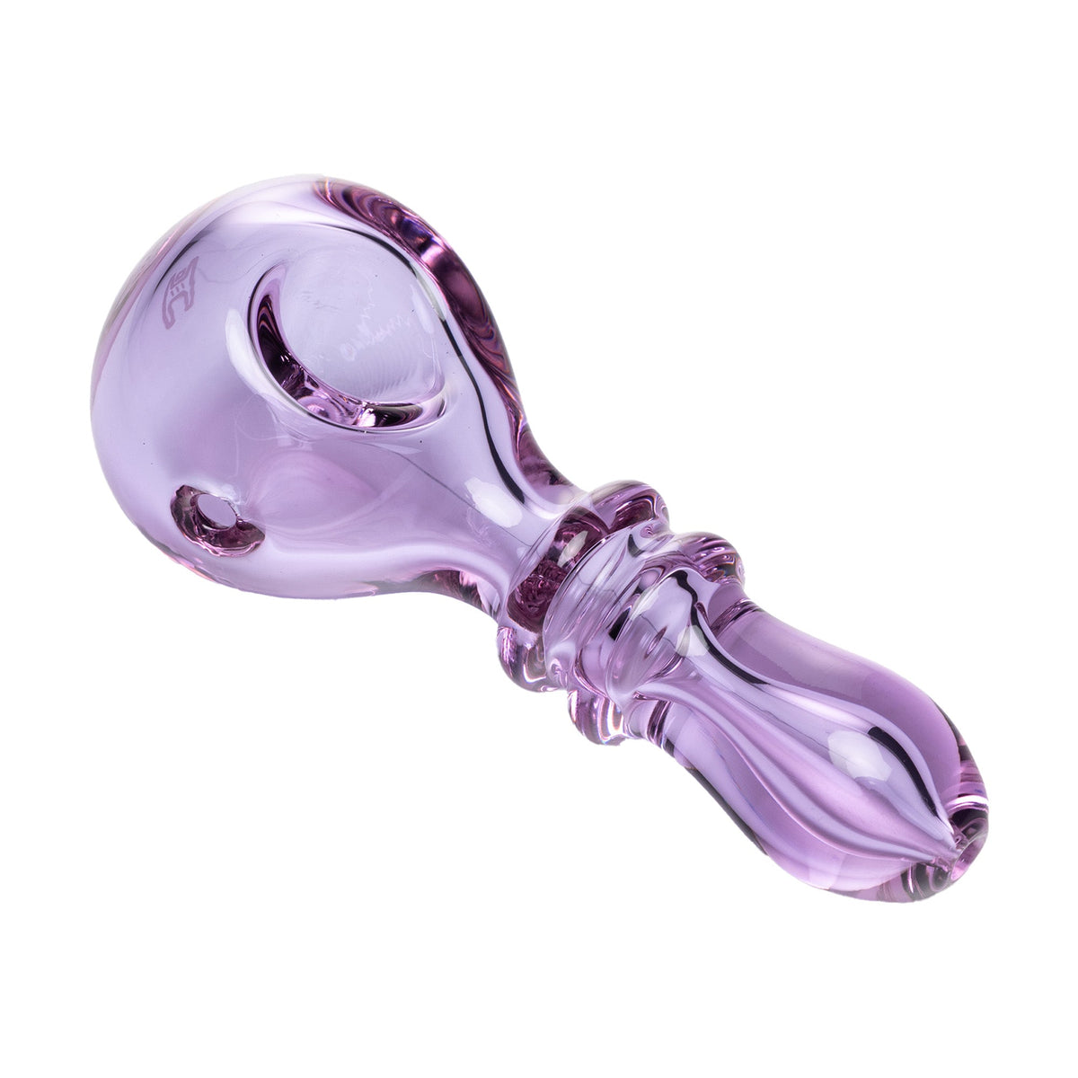 Human Grade Double Ring Spoon Pipe - Discreet Smoker