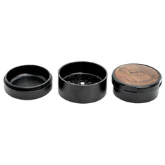 Stache Products Wood Lid Grynder | 3pc | 2.5" - Discreet Smoker
